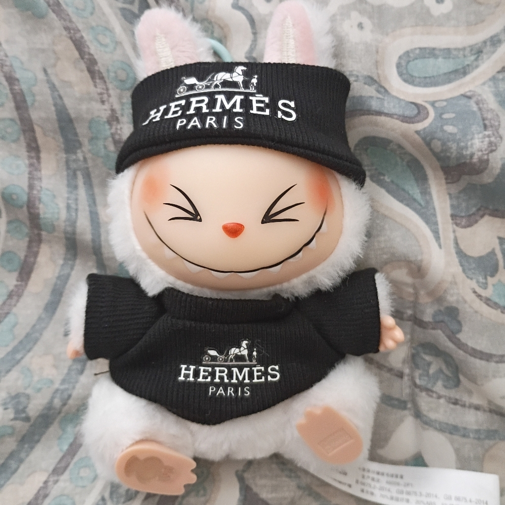 Have A Seat Plush Toy with Black Outfit Doll Included